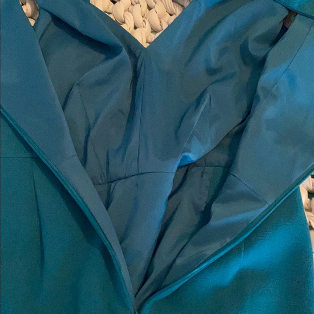 Rachel Zoe Teal Tulip-hem dress - Picture 8 of 8